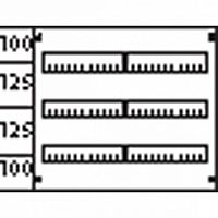 Пластрон с прорезями 2ряда/3 рейки |  код. AS 23 |  ABB